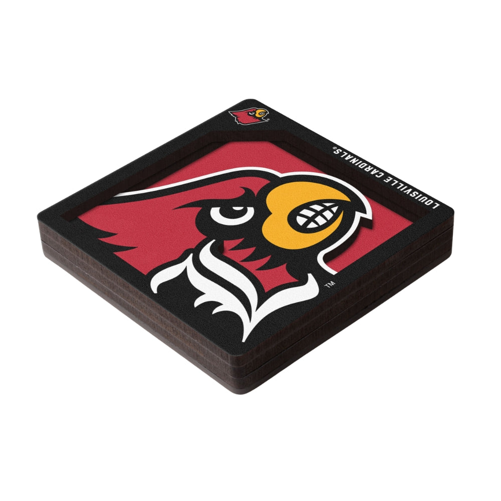 Louisville Cardinals 3D Logo Series Magnet