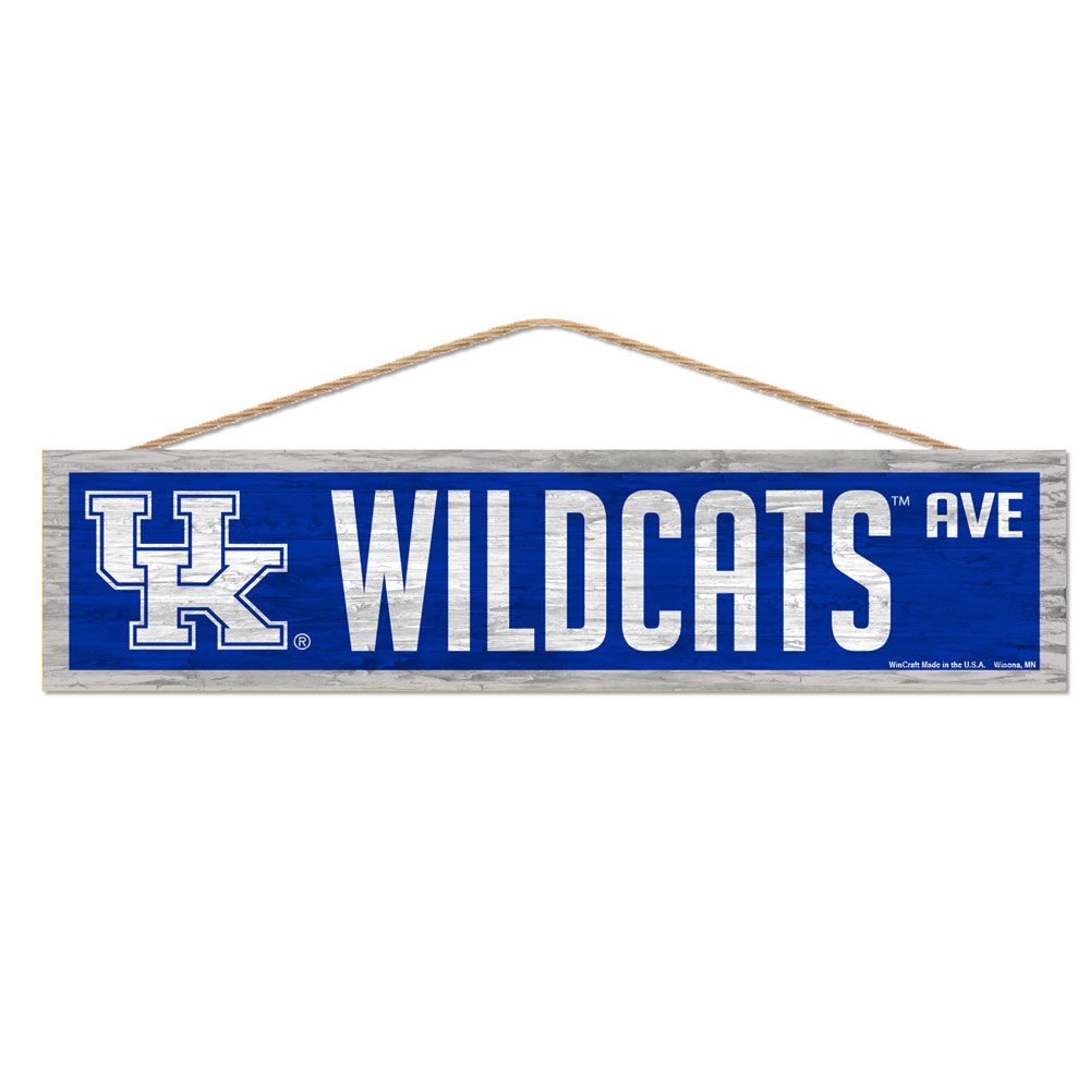 UK Wildcats Avenue Wood Sign