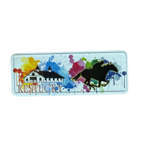 KY Paint Splatter Metal Magnet