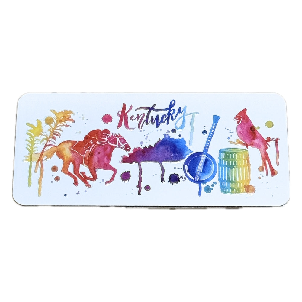 Metal Kentucky Watercolor Magnet