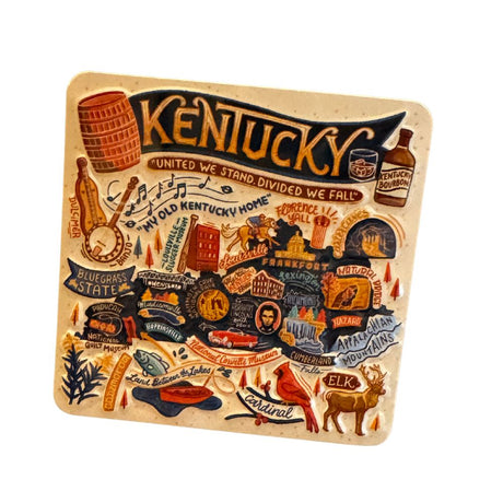 KY Icons Stamped Metal Magnet