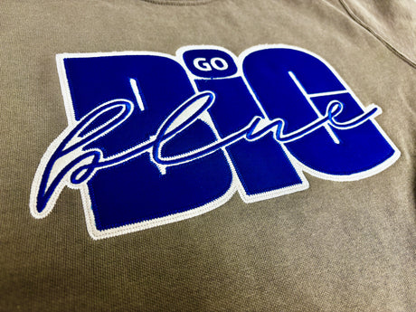 Go Big Blue Comfort Colors Crewneck