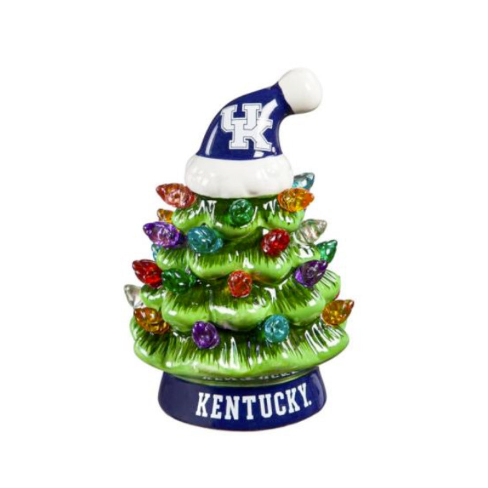 Kentucky Wildcats 4" LED Ceramic Christmas Tree