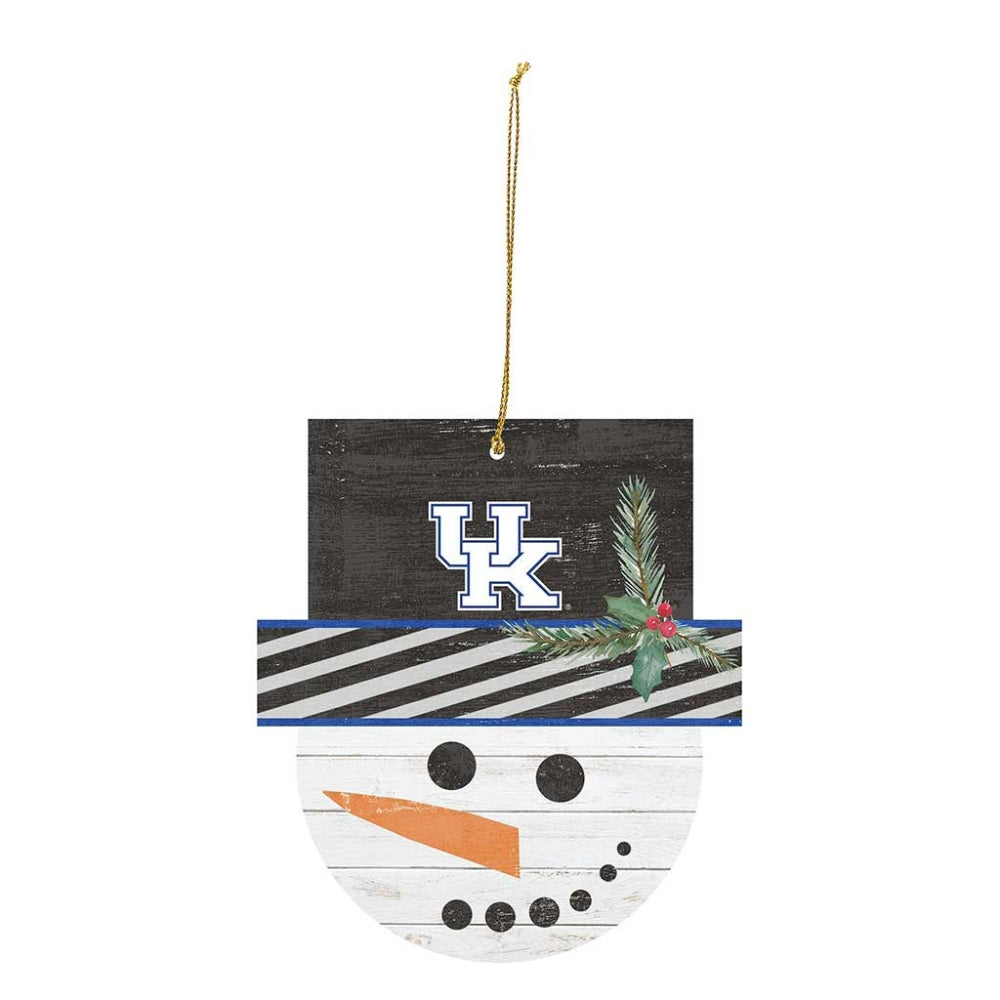 Kentucky Wildcats Snowman Christmas Ornament