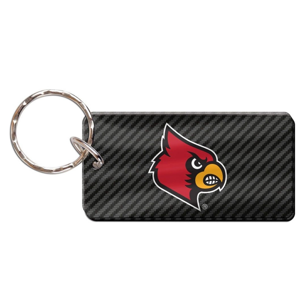 Louisville Cardinals Mascot Logo Keychain