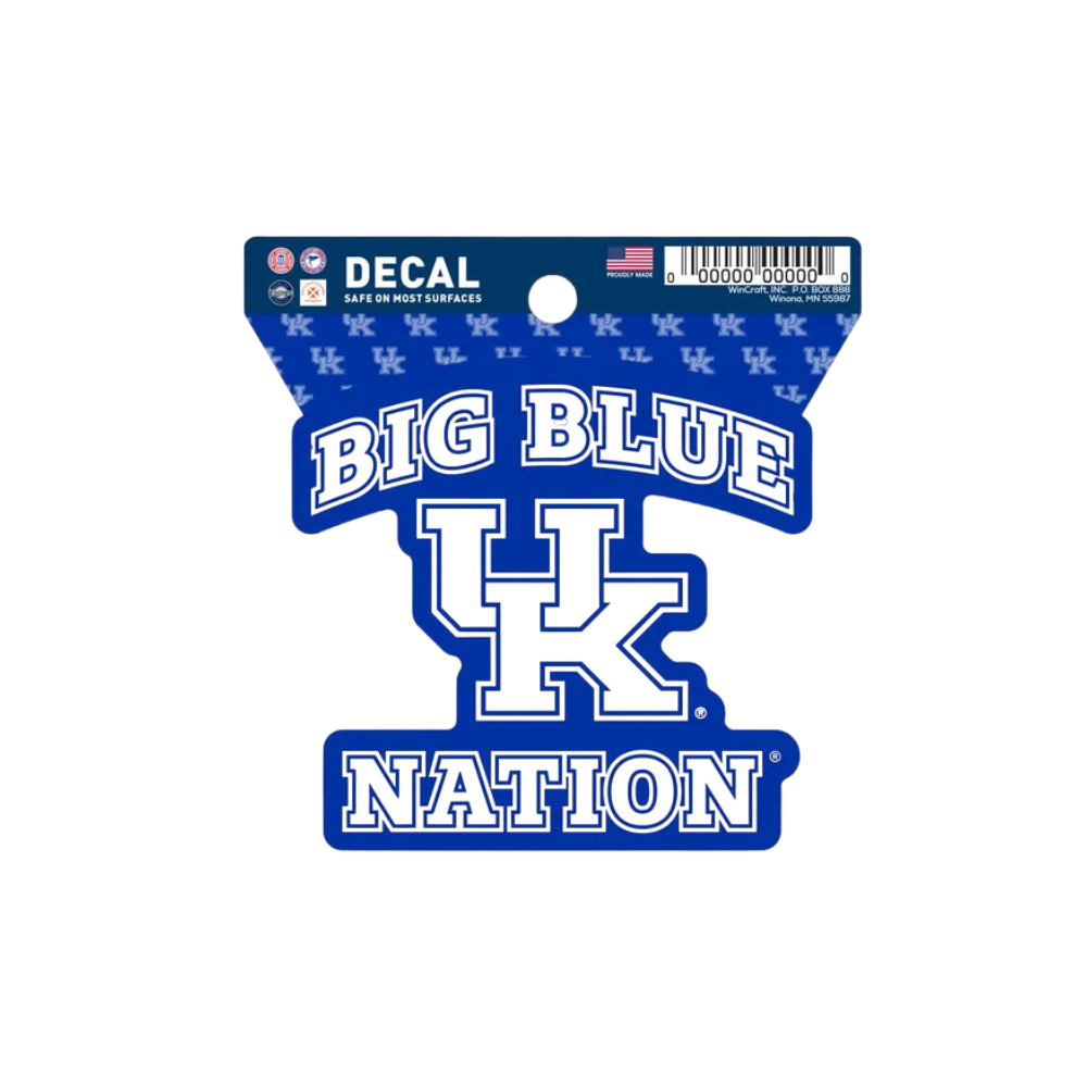 UK Big Blue Nation 3" x 4" Decal