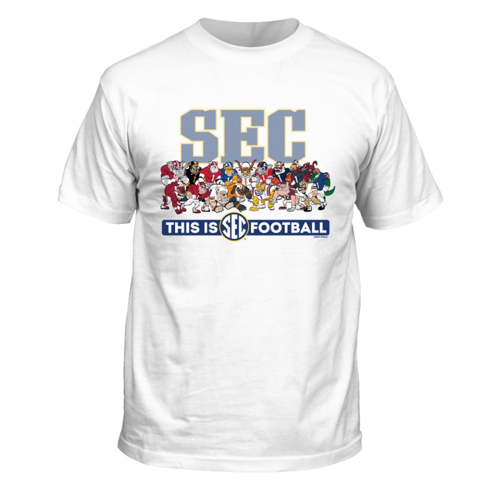 SEC Illustrations 16 Team Character T-Shirt