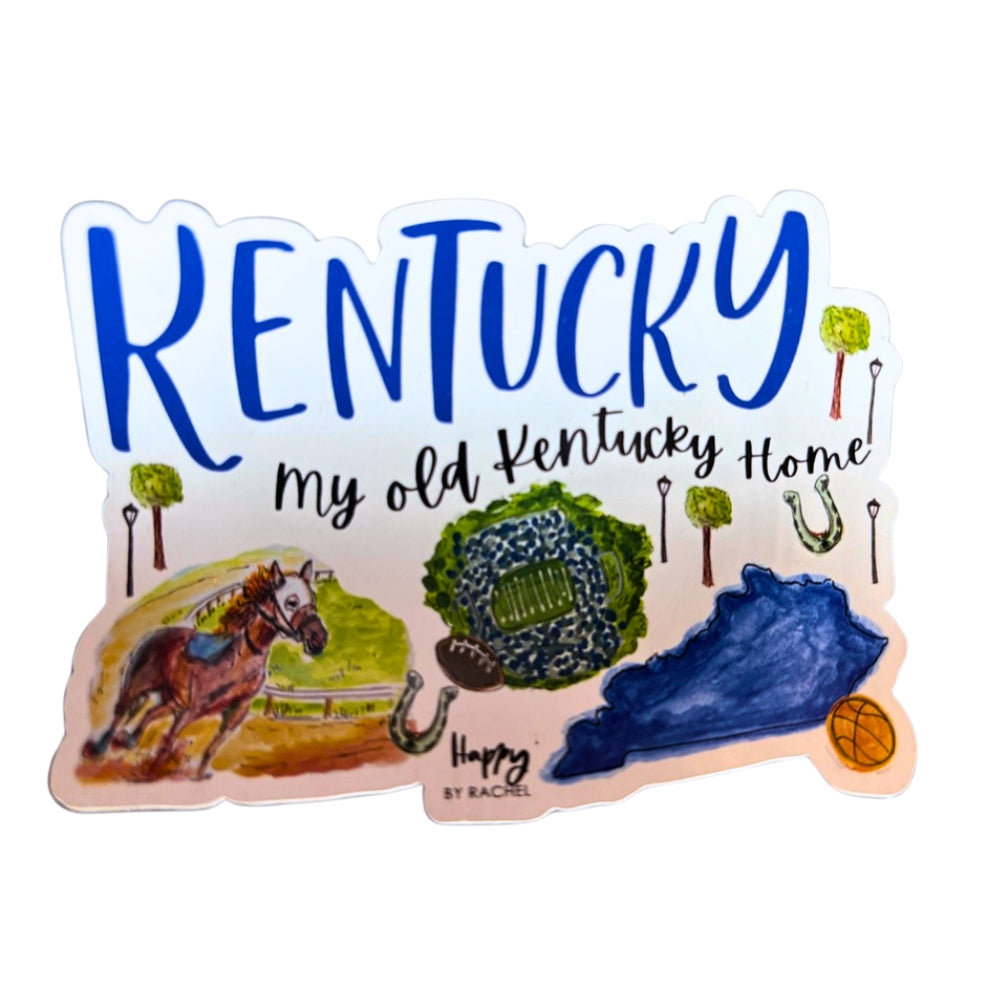 Kentucky Icons Graphic Magnet