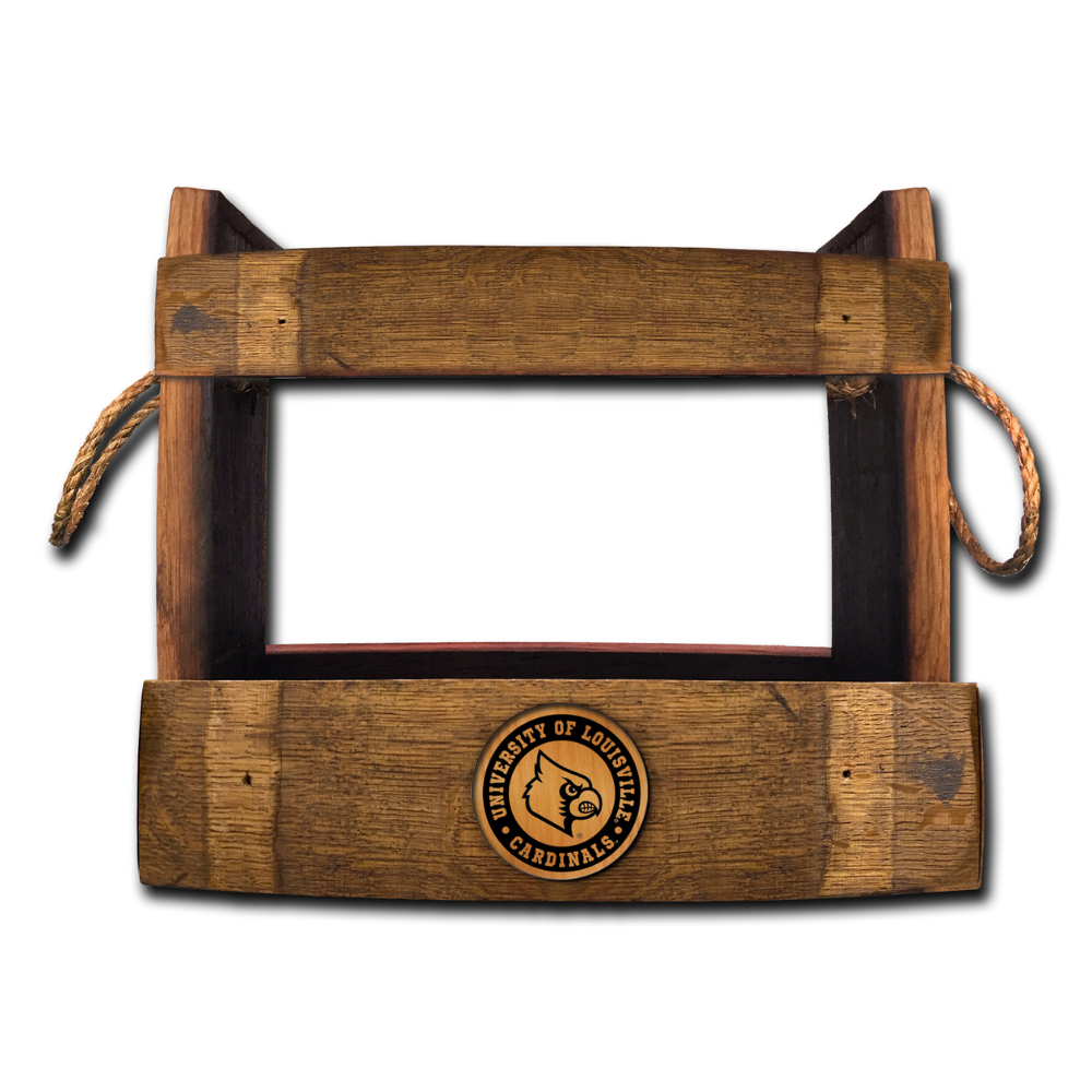 University of Louisville Barrel Bottle Caddy