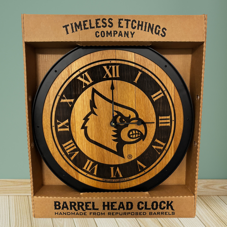 U of L Barrel Head Clock