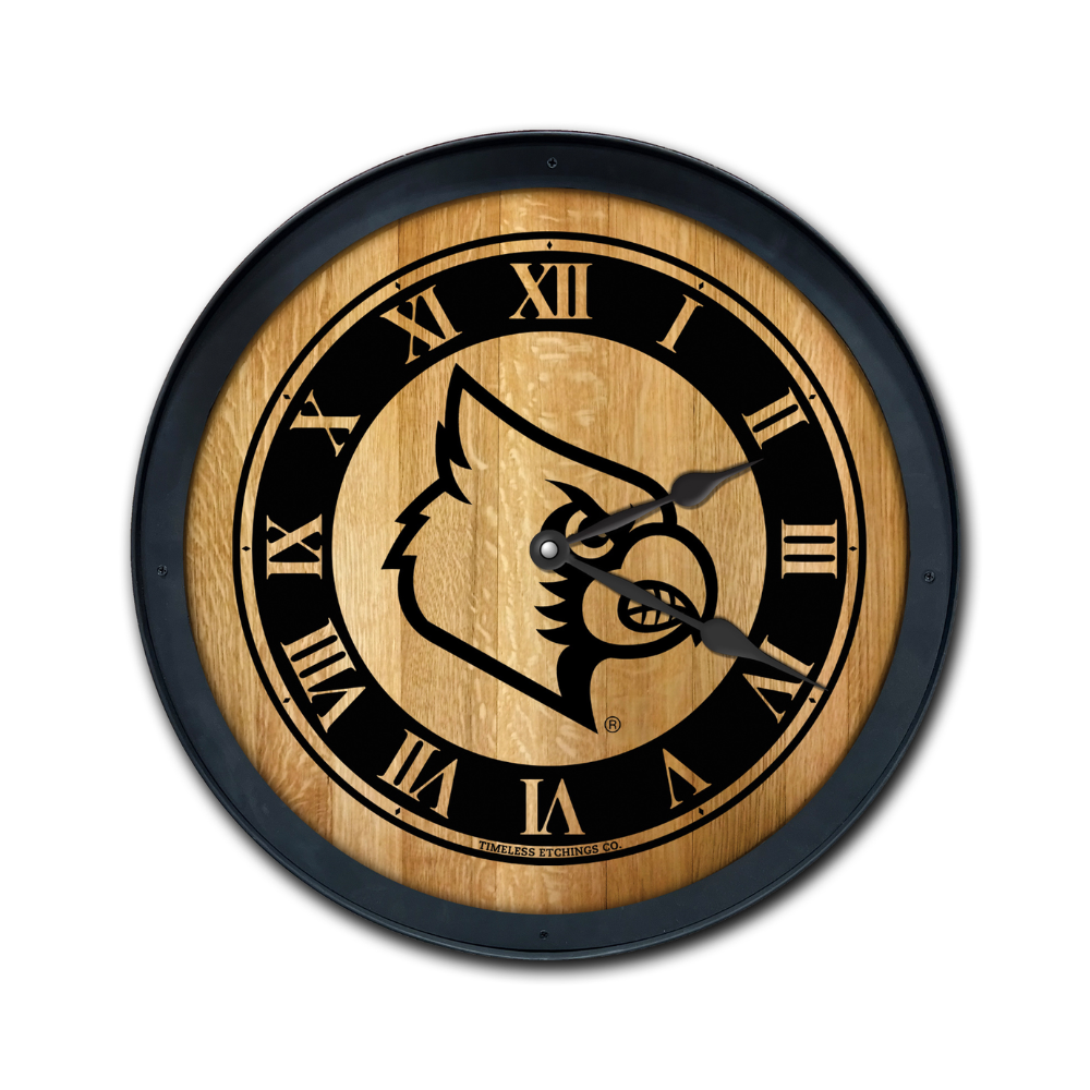 U of L Barrel Head Clock