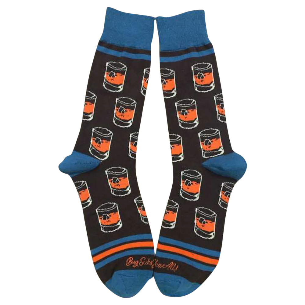 Bourbon on the Rocks Socks
