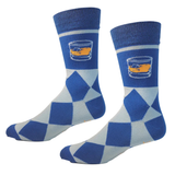Bourbon Whiskey on the Rocks Argyle Socks