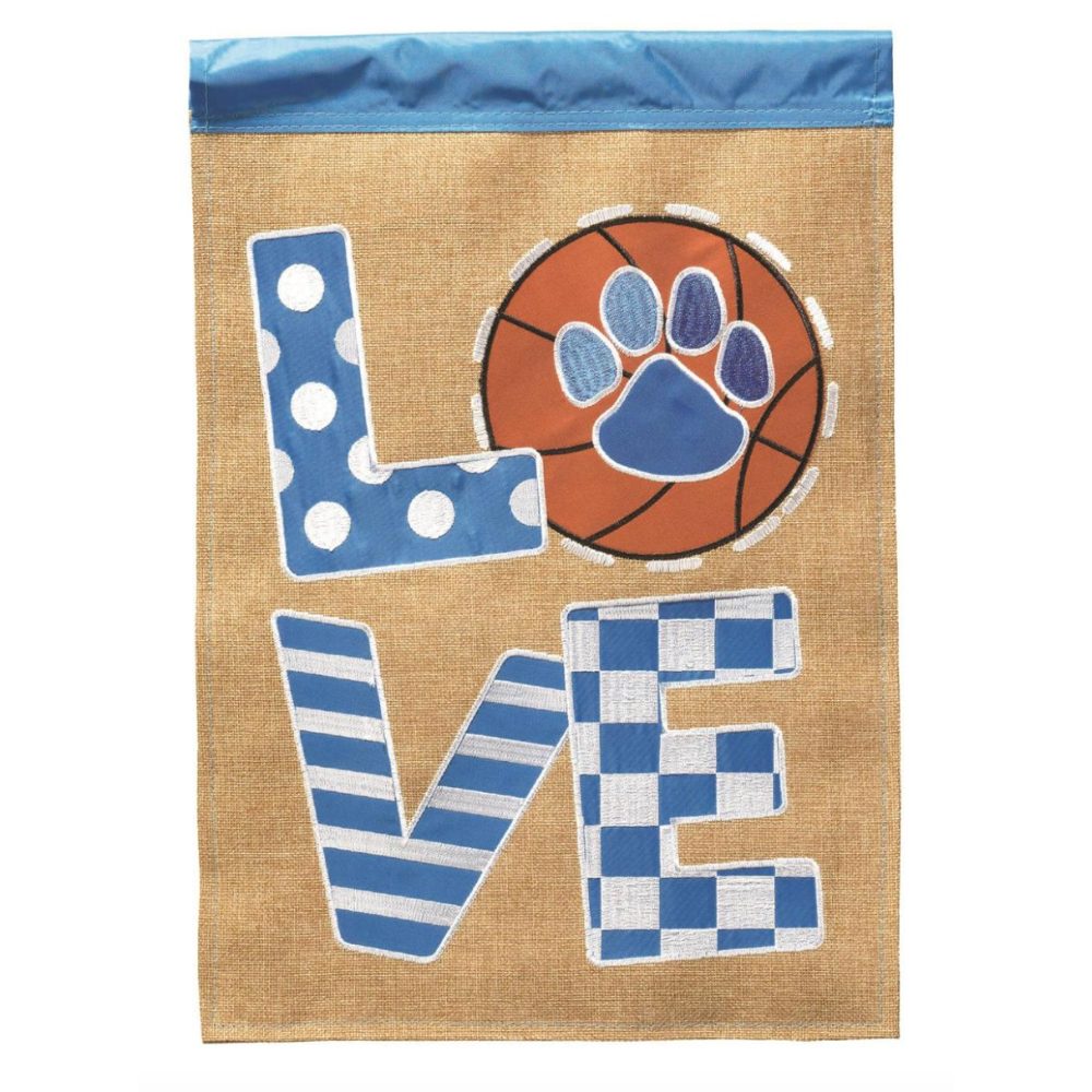 KY Basketball Love Garden Flag