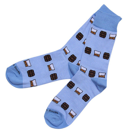 Blue Striped On The Rocks Sock