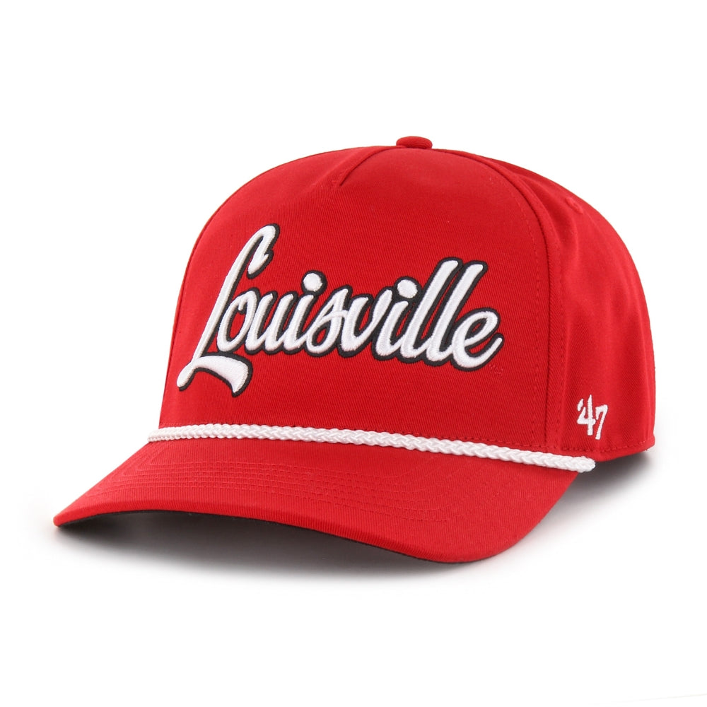 Louisville Cardinal Rope Script Hat