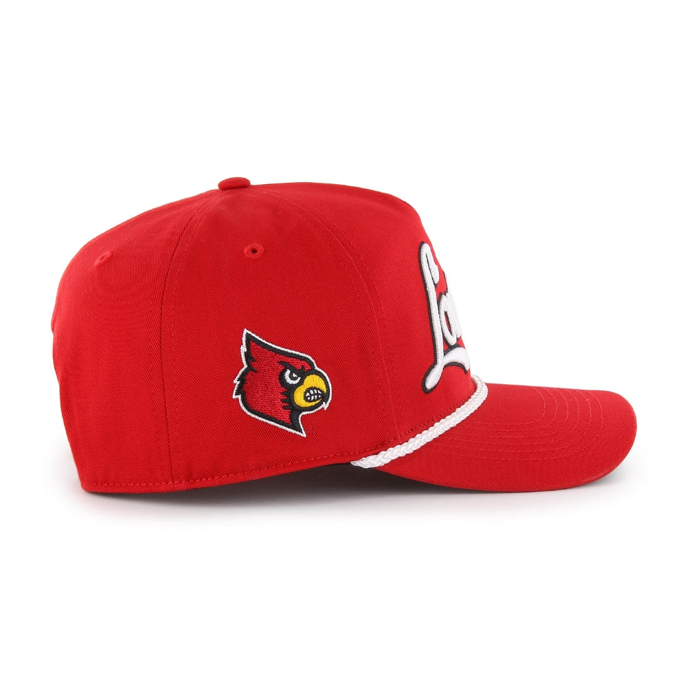 Louisville Cardinal Rope Script Hat