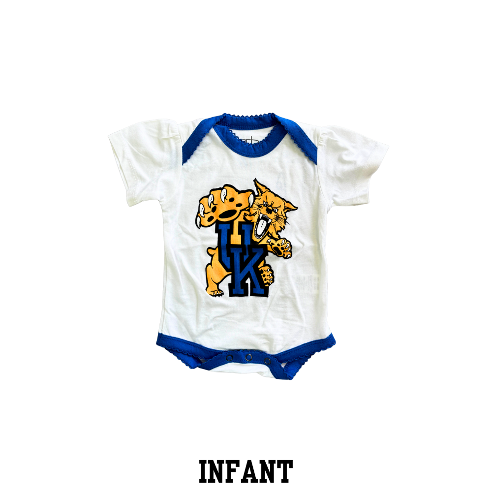 UK Vault Wildcat Scalloped Infant Onesie