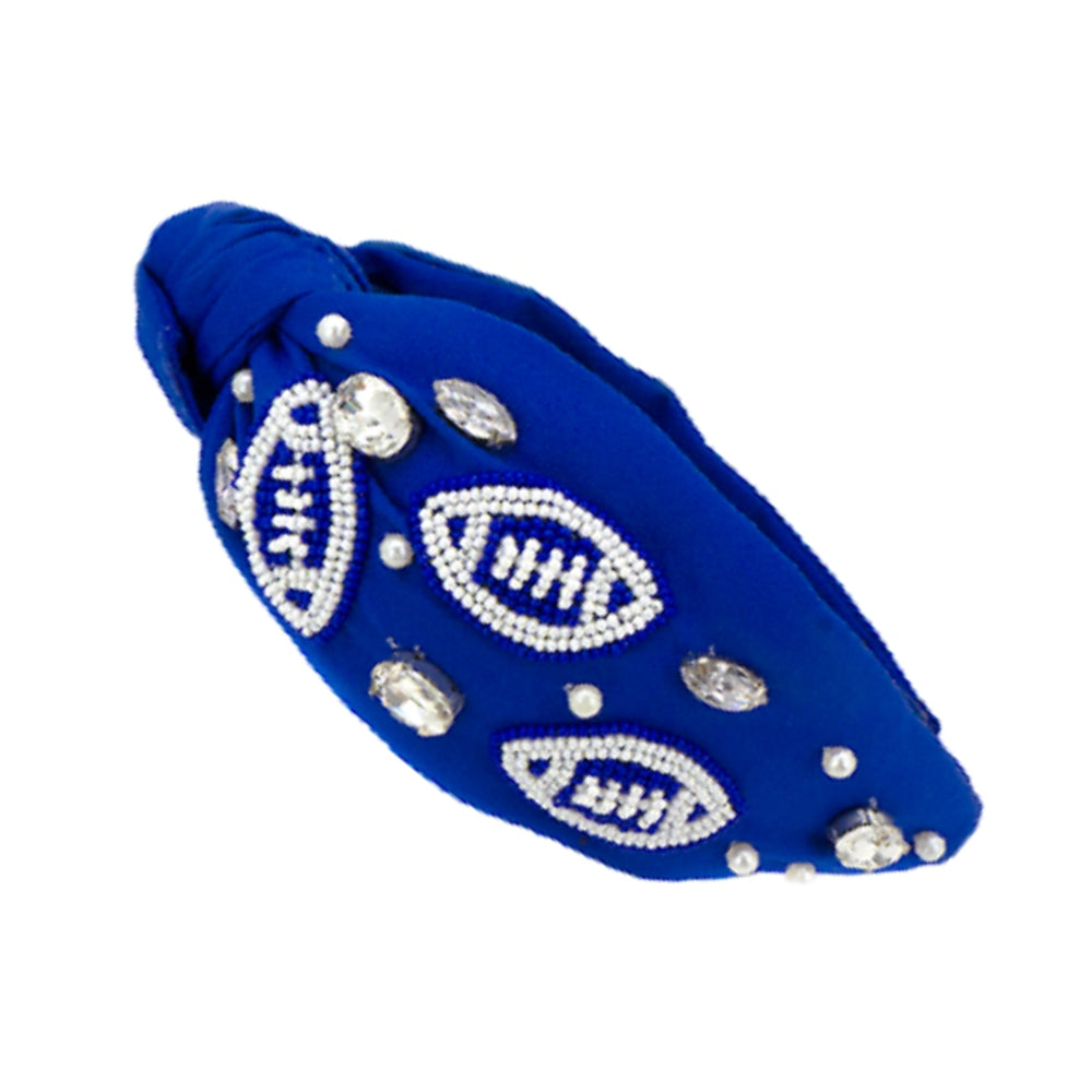 Game Day Football Bead Headband – Kentucky Branded display picture 1
