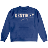 Kentucky State Embroidered Pocket Crewneck