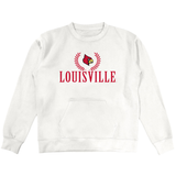 Louisville Cardinal Embroidered Pocket Crewneck