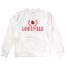 Louisville Cardinal Embroidered Pocket Crewneck