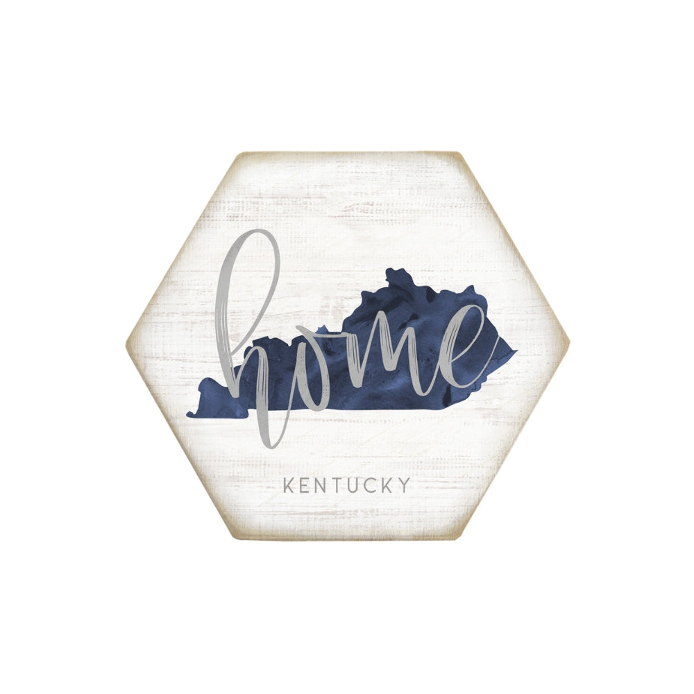 KY Navy State Home Coaster