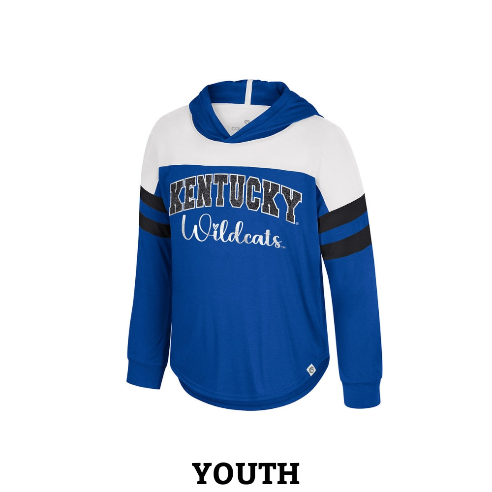 Kentucky Wildcats Youth Girls Hooded Long Sleeve