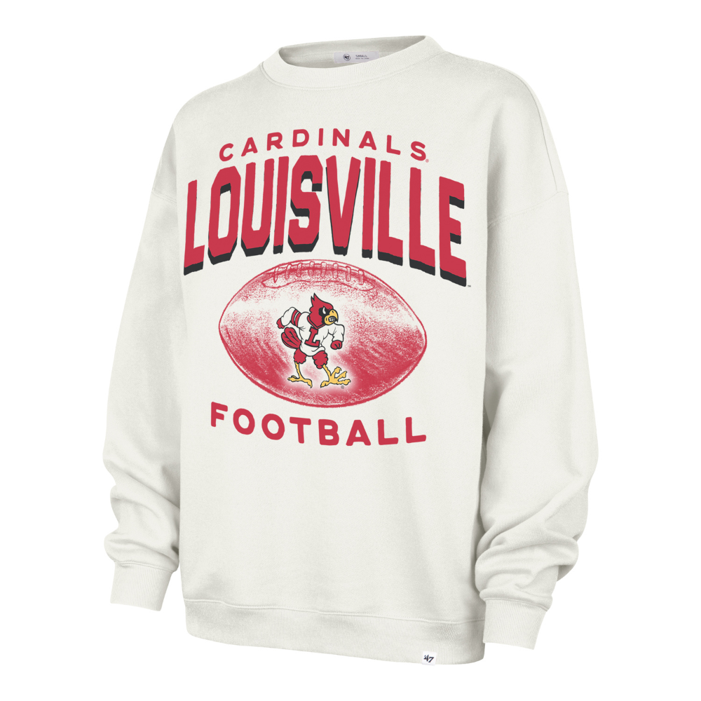 Louisville Cardinals Vintage Arch Oversized Crewneck