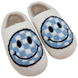 Checkered  Happy Face Slipper