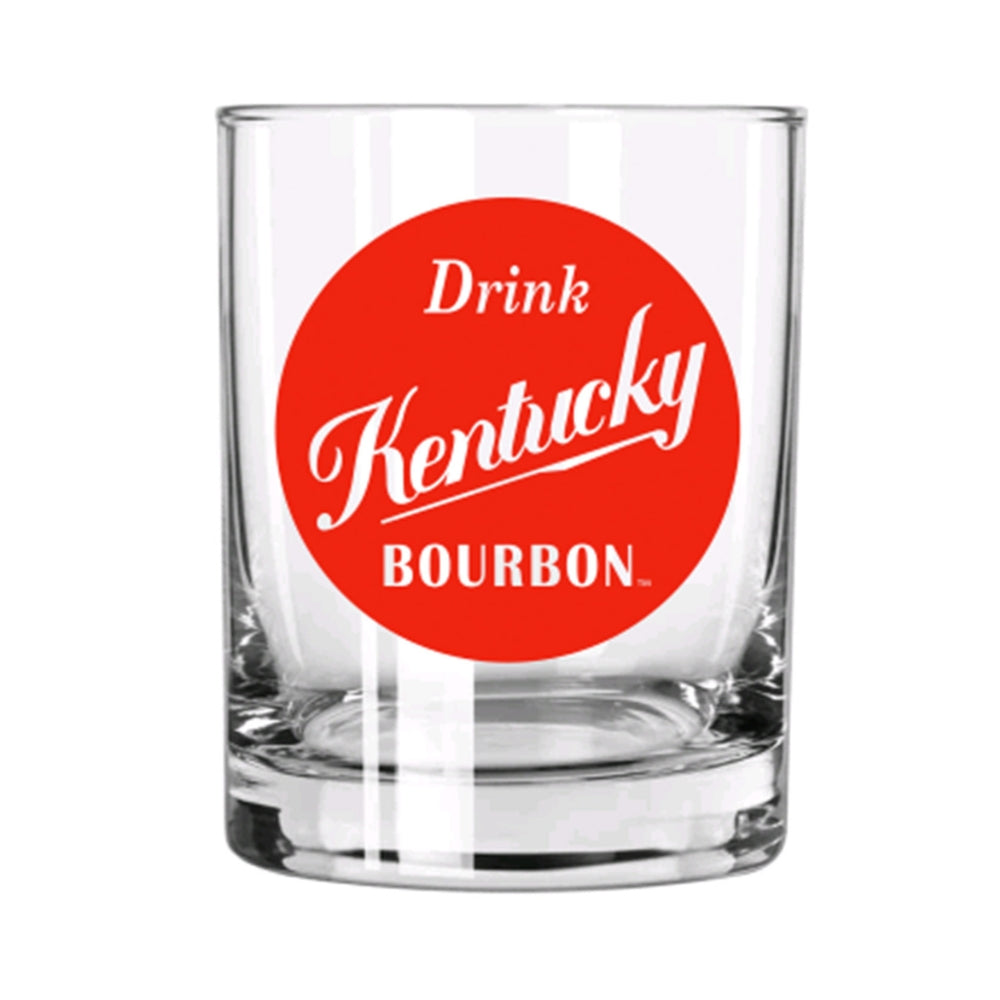 Kentucky Bourbon Trail Red Dot Rocks Glass