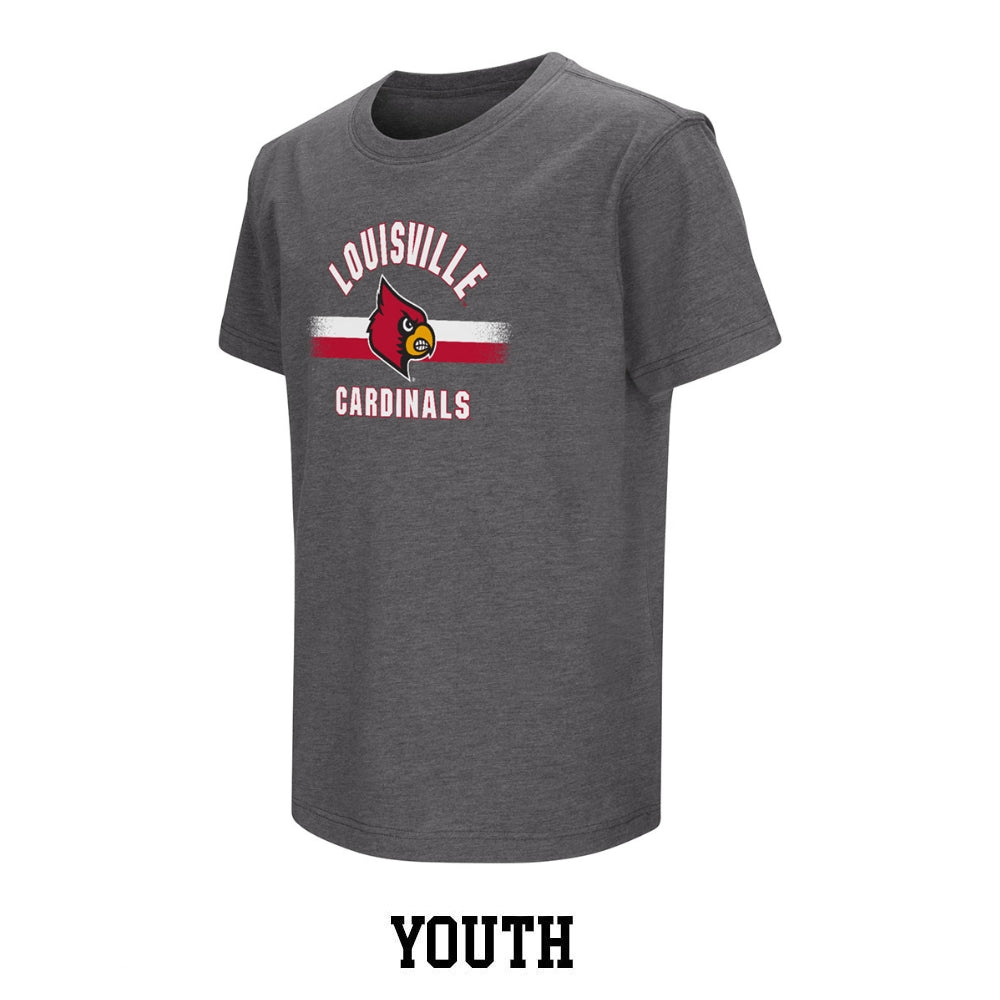 Louisville Cardinals Stripe Logo Youth T-Shirt