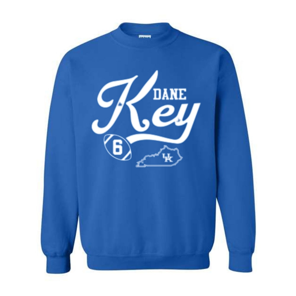 Dane Key Flair Script Crewneck