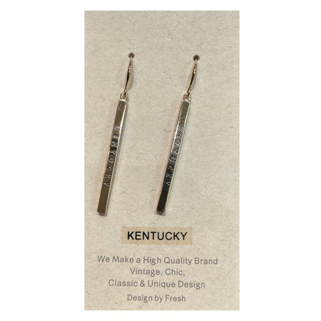 KY Silver Bar Earrings