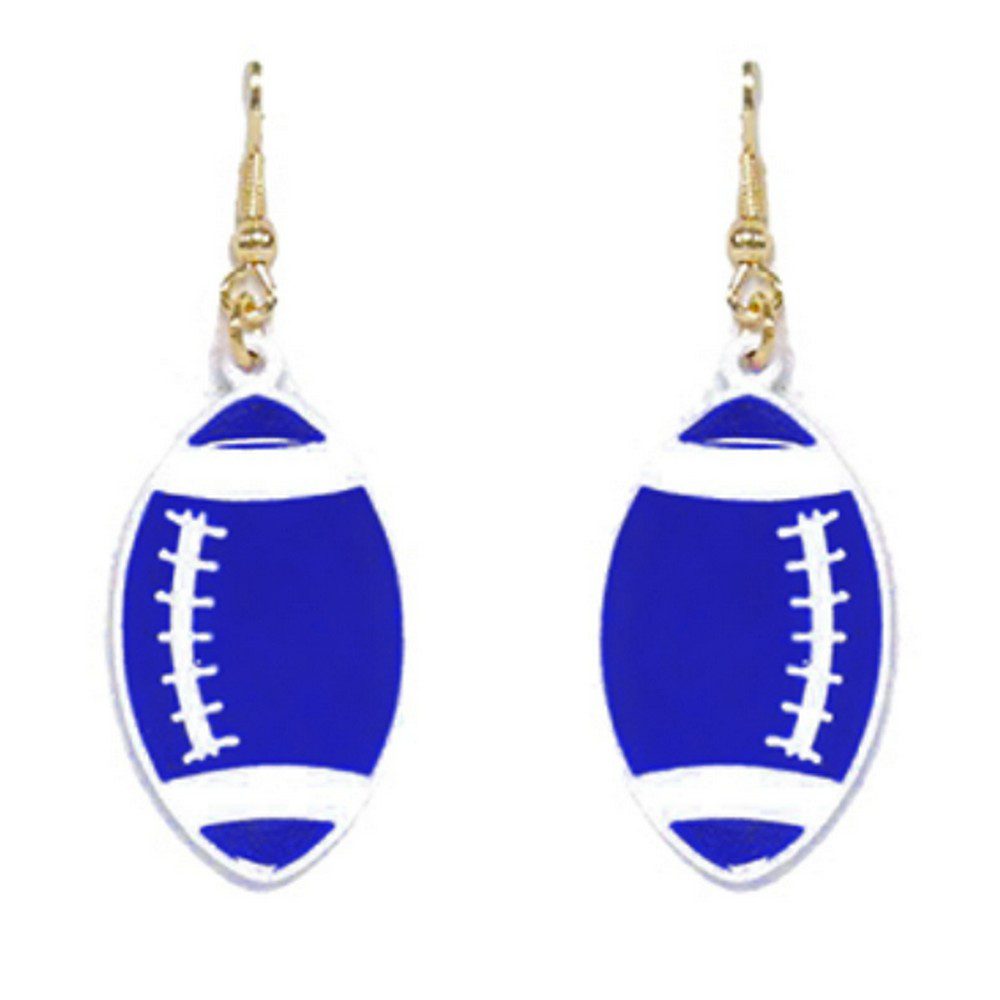 Royal Football Dangle Earrings