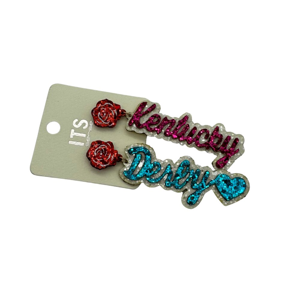 Glitter KY Derby Earrings