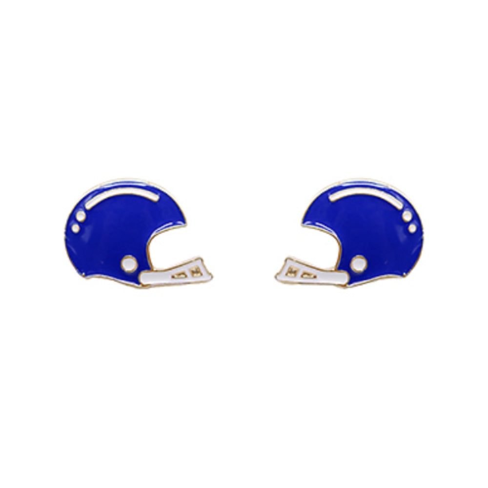 Small Football Helmet Earrings