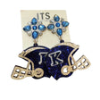 Glitter FB Helmet Earrings