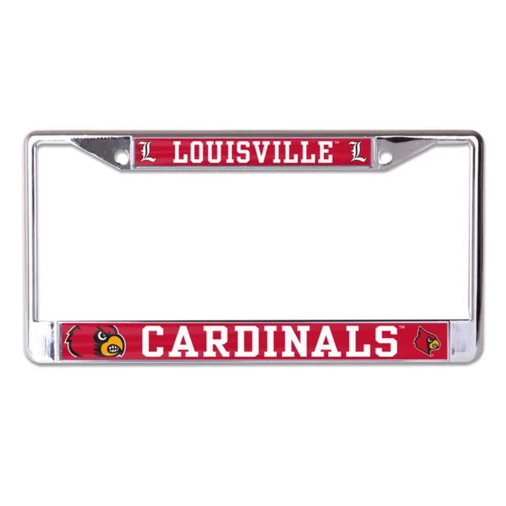 Louisville Cardinals Mascot License Plate Frame