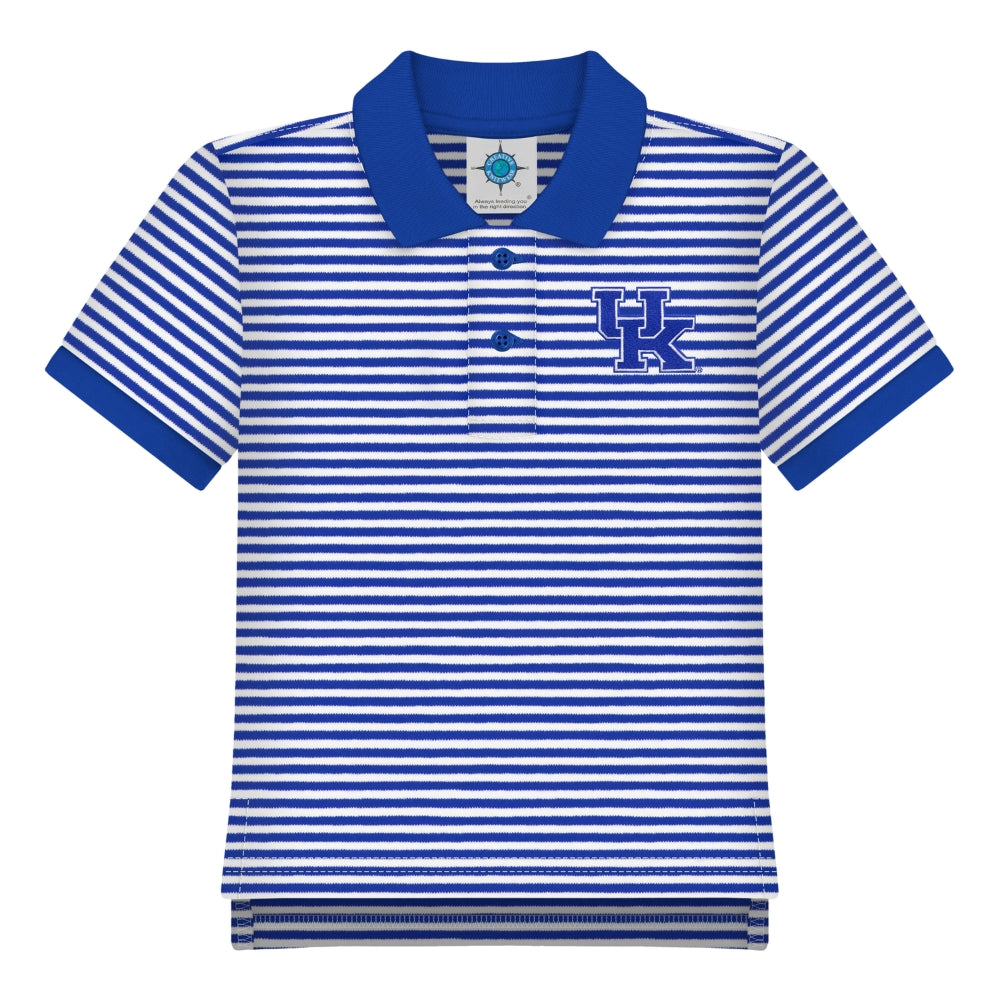 UK Logo Toddler Striped Polo Shirt