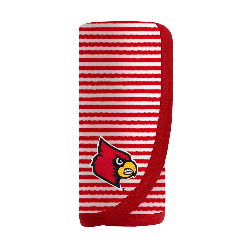 Louisville Cardinals Striped Blanket