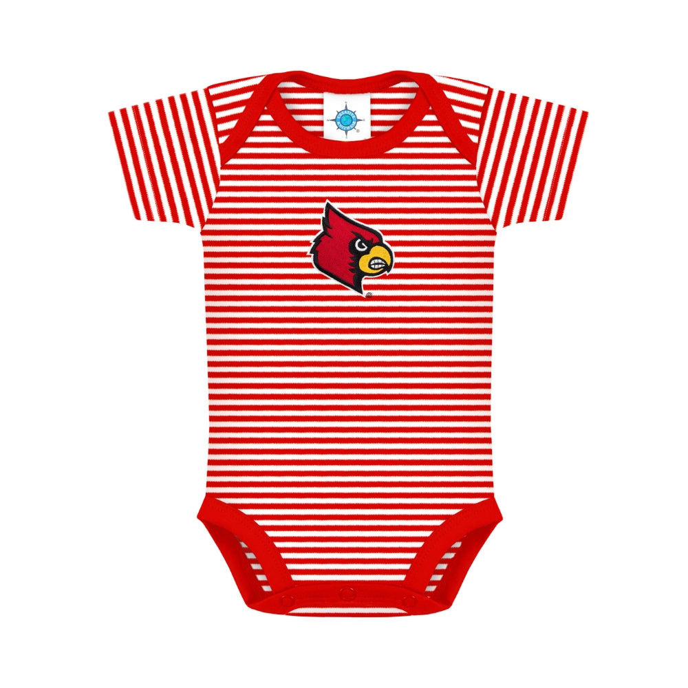 Louisville Cardinals Striped Bodysuit