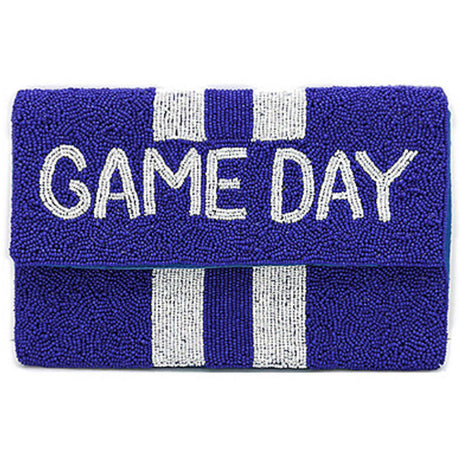 Royal/White Gameday Clutch