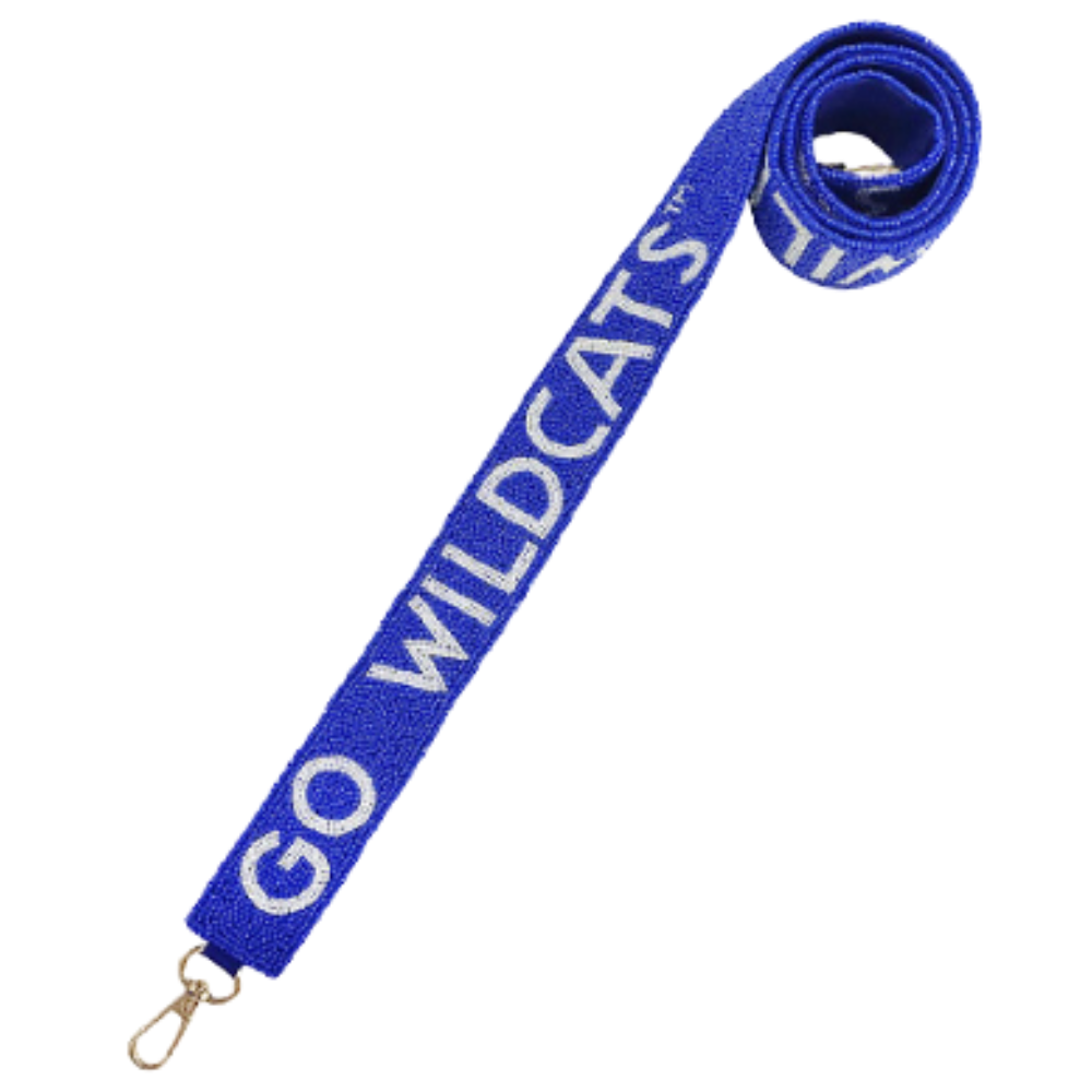Go Wildcats Beaded Purse Strap