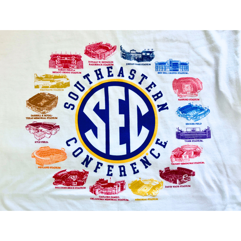 SEC Stadium View 16 Team T-Shirt
