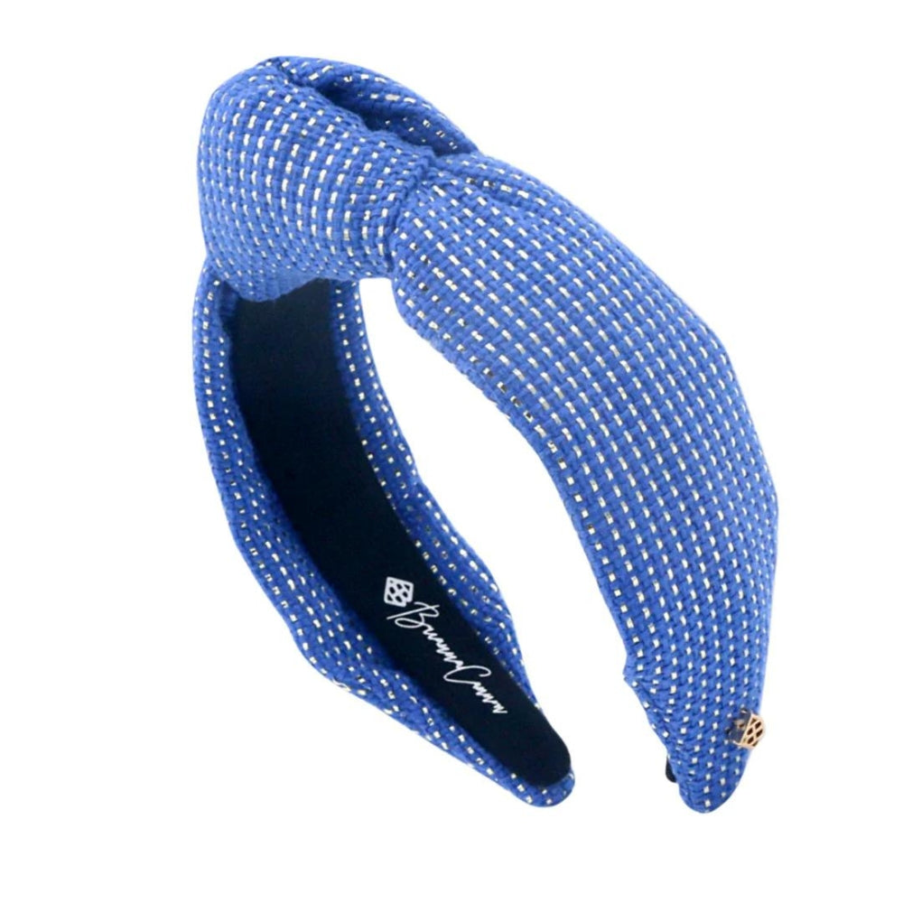 Tweed Blue and Gold Solid Headband – Kentucky Branded display picture 1