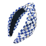 Kentucky Blue & White Checkerboard Logo Headband