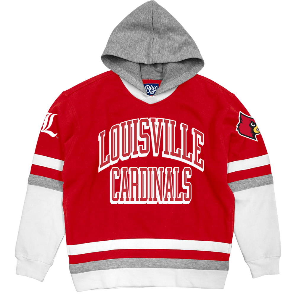 Louisville Cardinals Red Hockey Hoodie