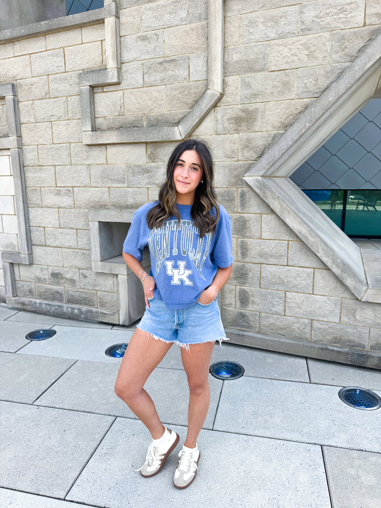 Kentucky Arch UK Slub Crop T-Shirt