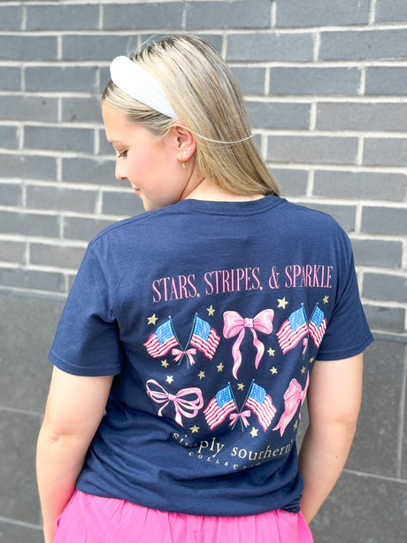 Simply Southern Stars Stripes & Sparkles Tee